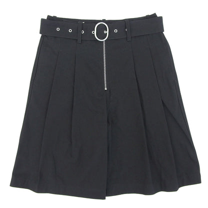 JIL SANDER+ Belted Cotton Shorts Black Size 44