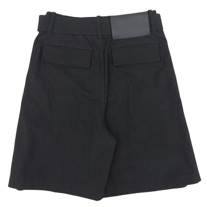 JIL SANDER+ Belted Cotton Shorts Black Size 44