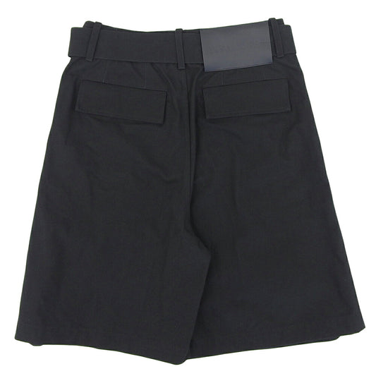 JIL SANDER+ Belted Cotton Shorts Black Size 44