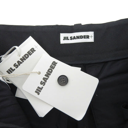 JIL SANDER+ Belted Cotton Shorts Black Size 44