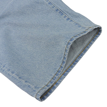 Supreme 25SS Baggy Wide Denim Shorts Light Blue Size 30