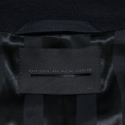 DIESEL BlackGold Wool Chester Coat Black Size 44