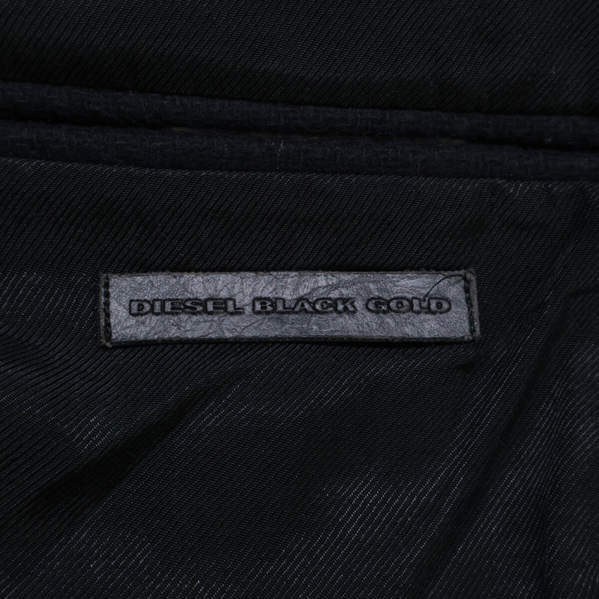 DIESEL BlackGold Wool Chester Coat Black Size 44