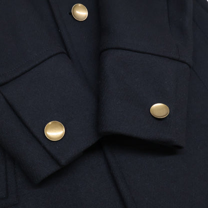 DIESEL BlackGold Wool Chester Coat Black Size 44