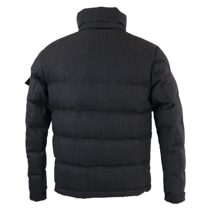 MONCLER MONTGENEVRE Wool Short Down Jacket Gray Size 2