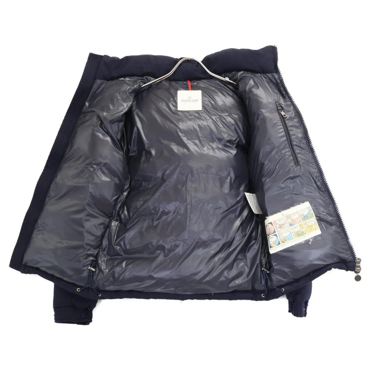 MONCLER Montgenevre Wool Down Jacket Navy Blue Size 0