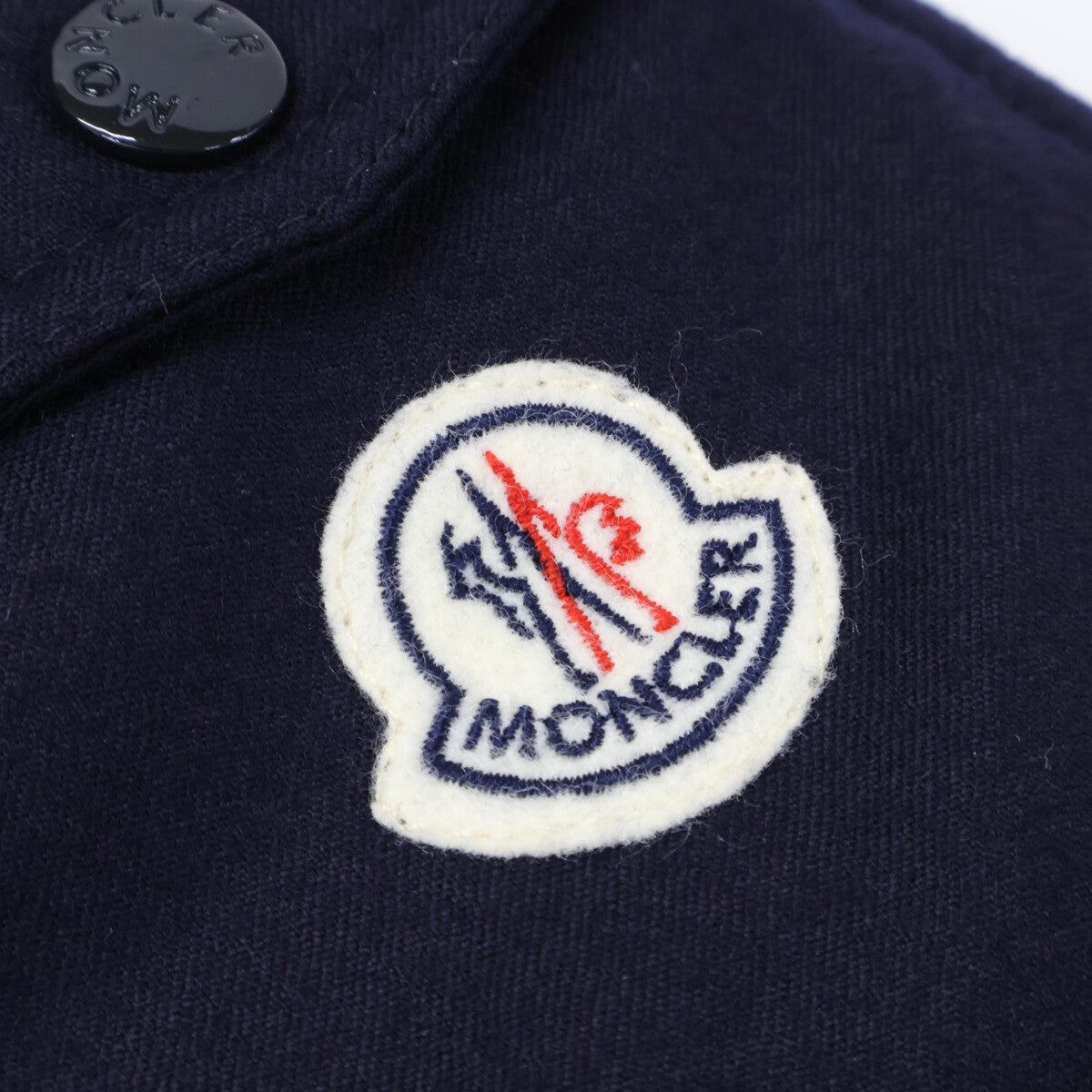 MONCLER Montgenevre Wool Down Jacket Navy Blue Size 0