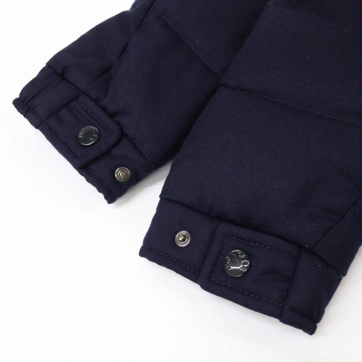 MONCLER Montgenevre Wool Down Jacket Navy Blue Size 0