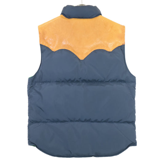 RRL Rocky Mountain Reversible Down Vest Green/Navy Size S