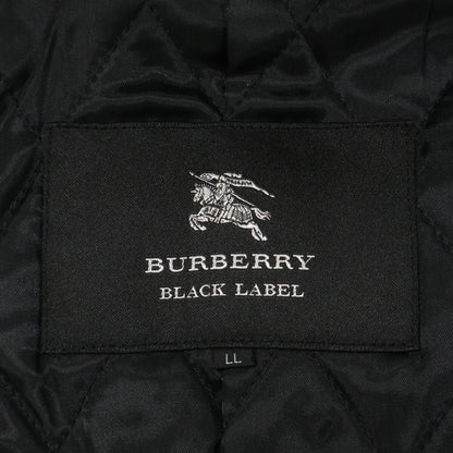 Burberry Black Label Lamb Leather Rabbit Coat Black Size LL