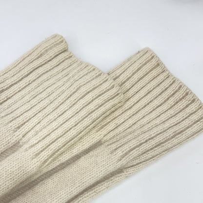 STONE ISLAND 7115503A4 Ivory Wool Logo Patch Rib Knit Size M