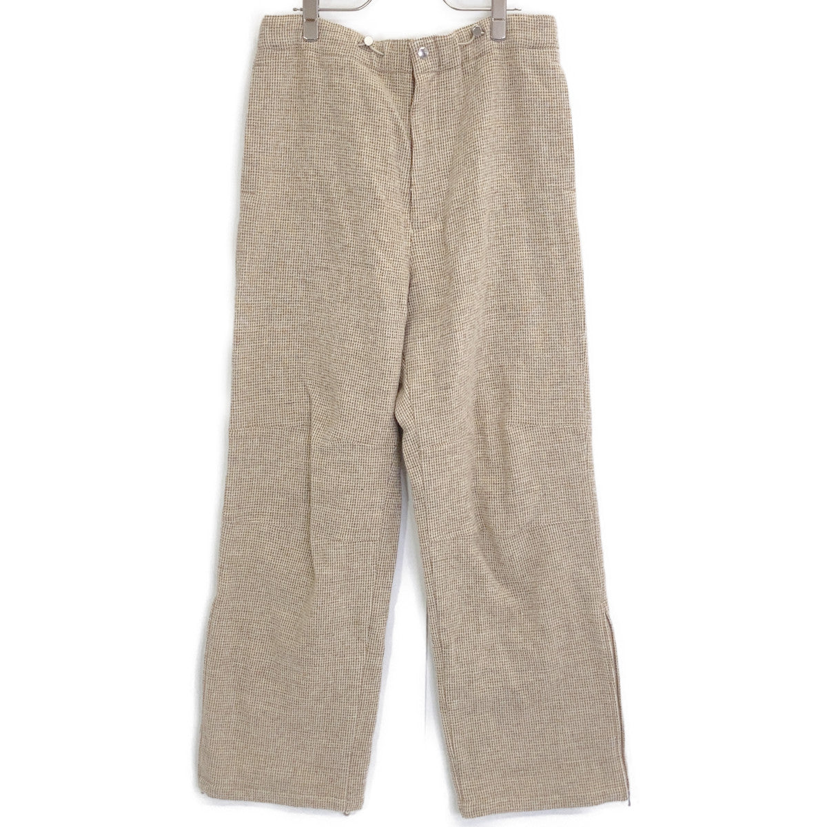 AURALEE A22AP02DT Wool Hairline Light Tweed Pants Size 3