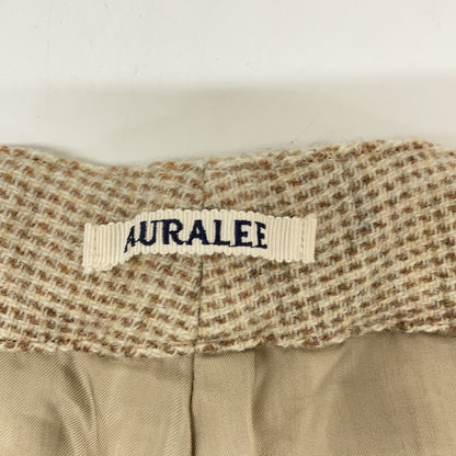 AURALEE A22AP02DT Wool Hairline Light Tweed Pants Size 3