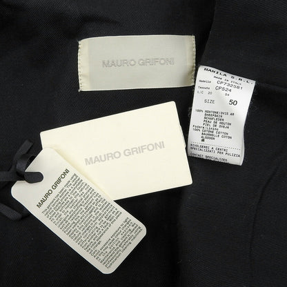 MAURO GRIFONI Brown Leather Single-Breasted Jacket Size 50
