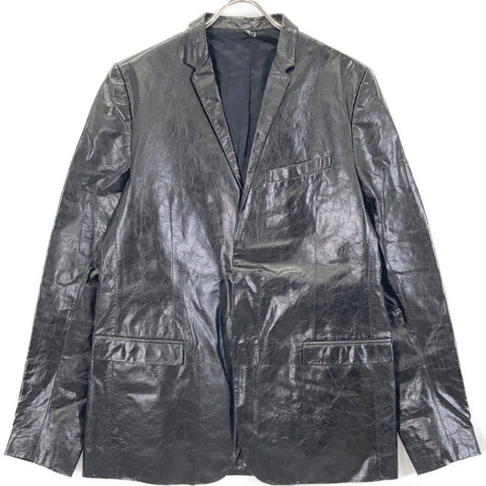 Dior HOMME 10AW Kris Van Assche Leather Jacket Black Size 52