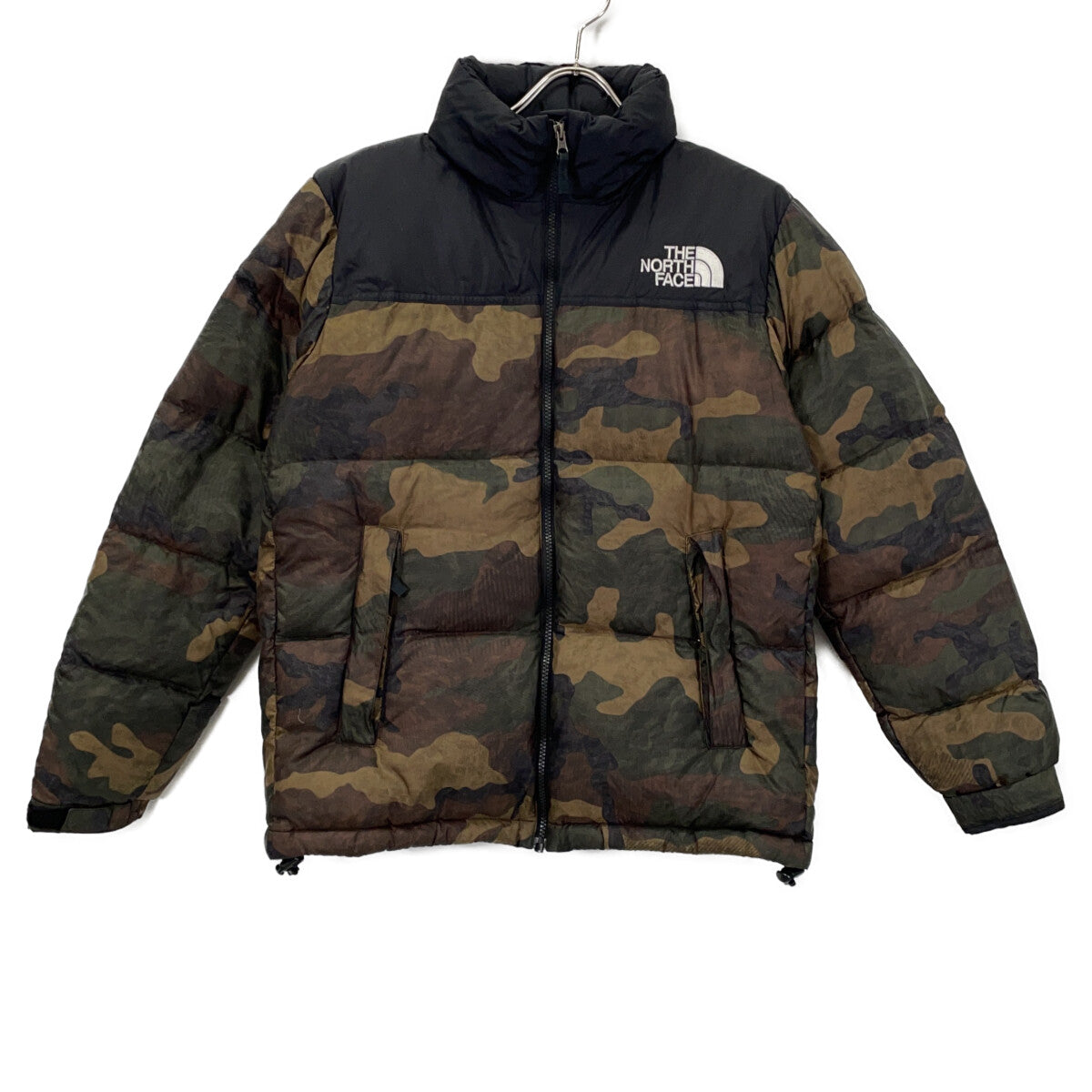 THE NORTH FACE ND91842 Khaki Camo Nuptse Down Jacket Size M