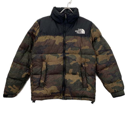 THE NORTH FACE ND91842 Khaki Camo Nuptse Down Jacket Size M