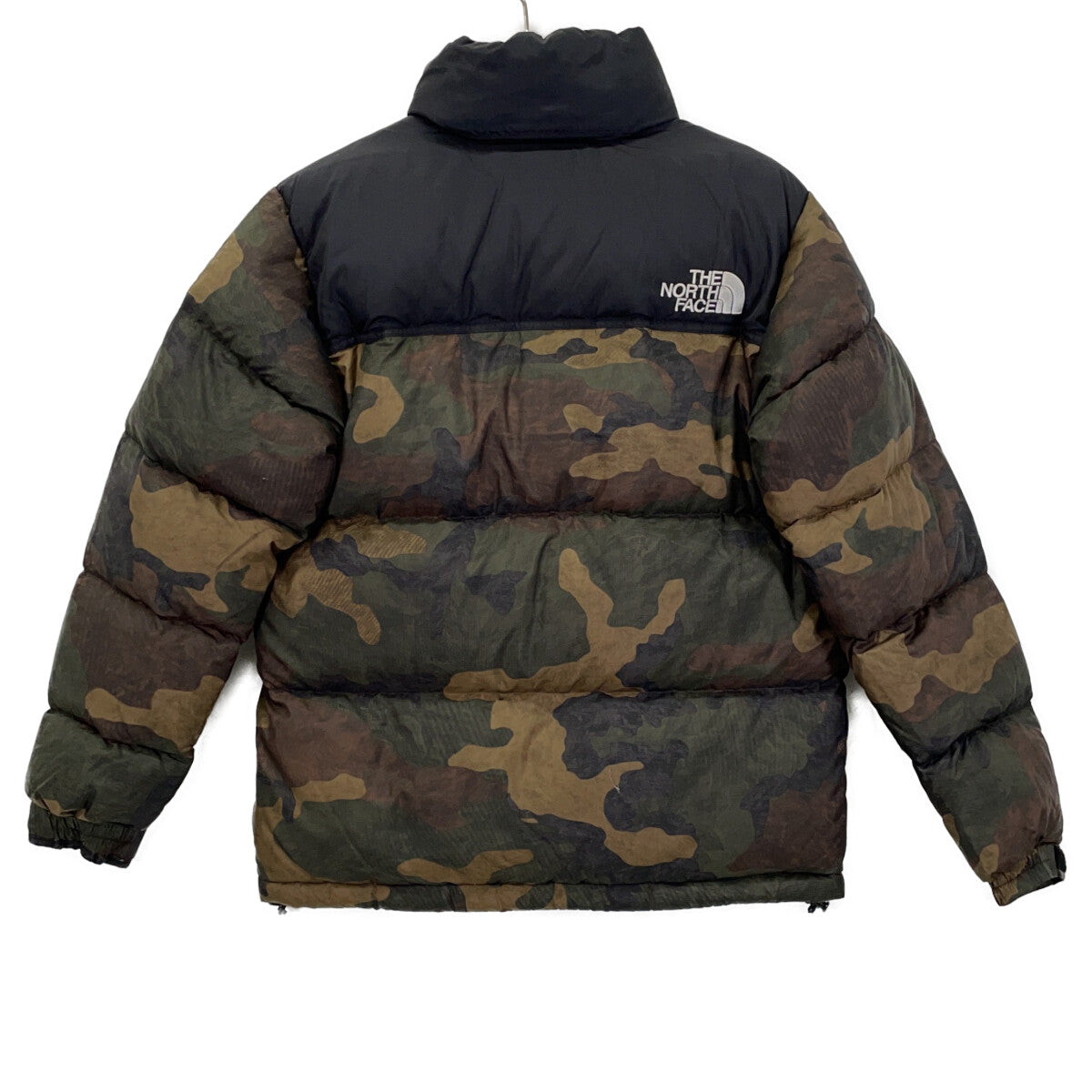 THE NORTH FACE ND91842 Khaki Camo Nuptse Down Jacket Size M