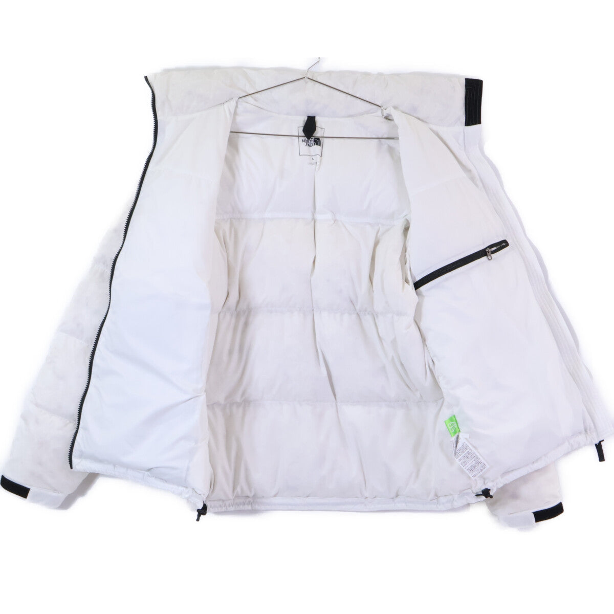 THE NORTH FACE ND92337 White Undyed Down Jacket Size L