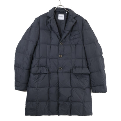 ASPESI OI22 Grey Chesterfield Quilted Down Coat Size L