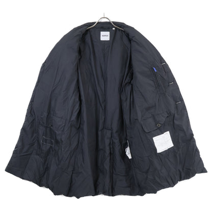 ASPESI OI22 Grey Chesterfield Quilted Down Coat Size L