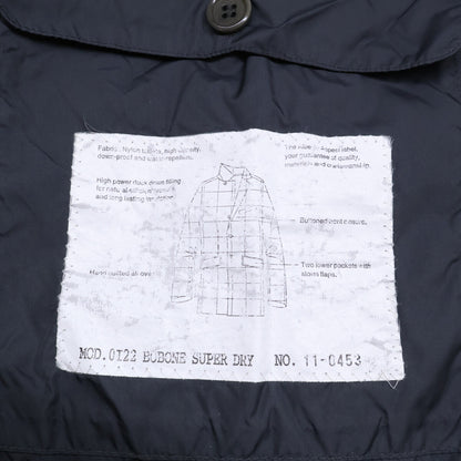 ASPESI OI22 Grey Chesterfield Quilted Down Coat Size L