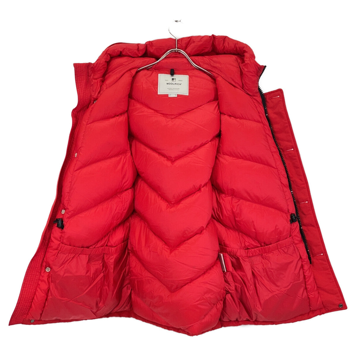 WOOLRICH Red WOCPS2882 Arctic Parka Jacket Size EU XS