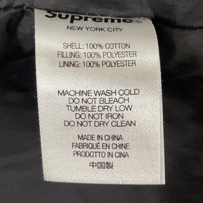 Supreme 22SS Gray Fat Tip Jacquard Puffer Jacket Size M