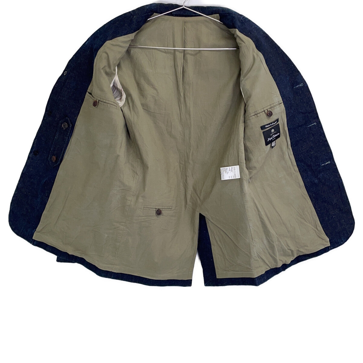 NIGEL CABOURN Indigo JK-1 Mallory Denim Jacket Size 46