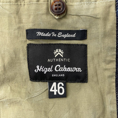 NIGEL CABOURN Indigo JK-1 Mallory Denim Jacket Size 46