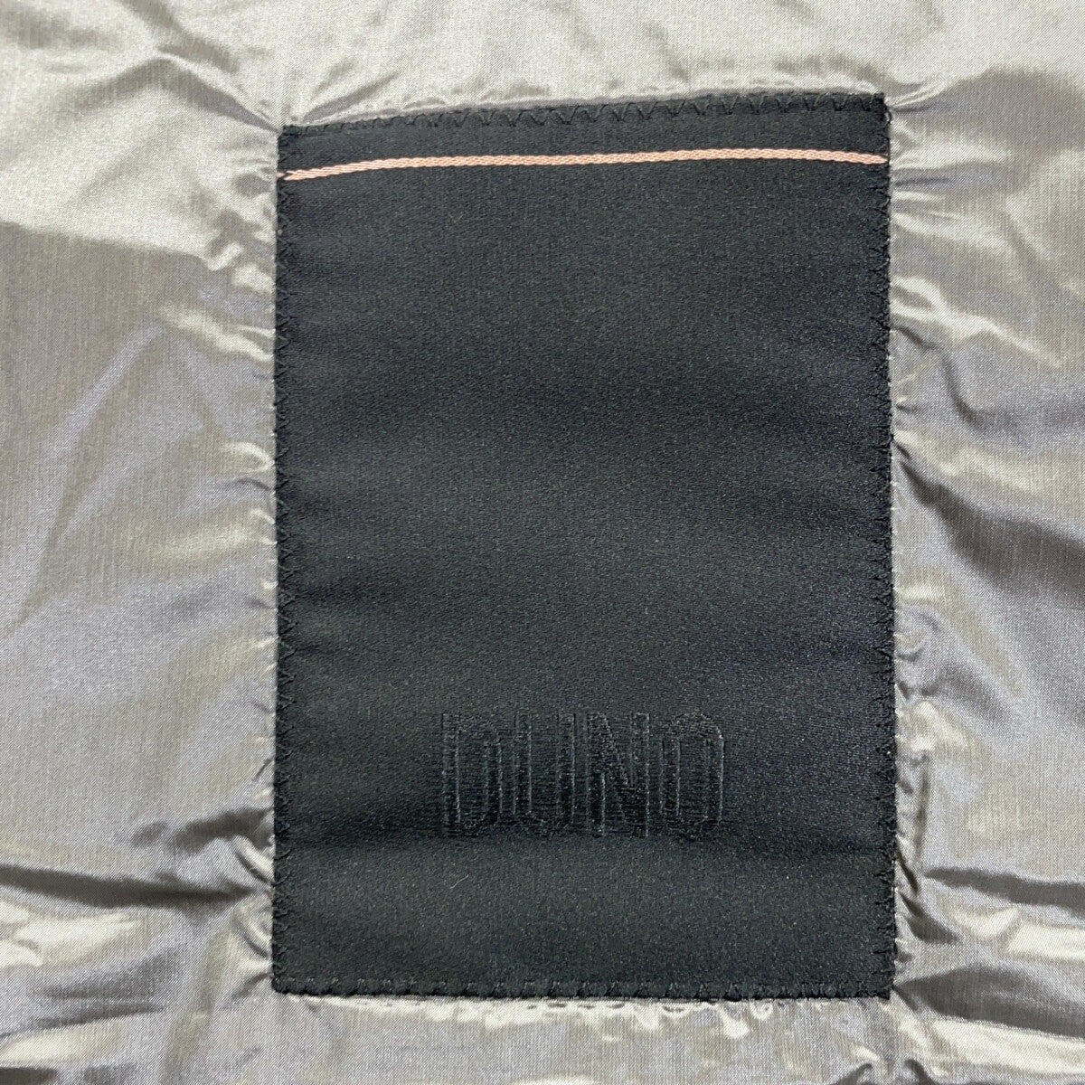 DUNO Gray Wool Nylon Hooded Down Coat Size M