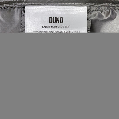 DUNO Gray Wool Nylon Hooded Down Coat Size M