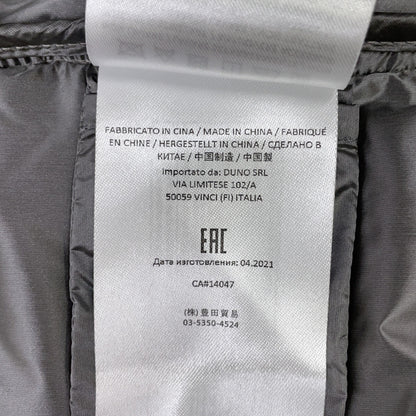 DUNO Gray Wool Nylon Hooded Down Coat Size M