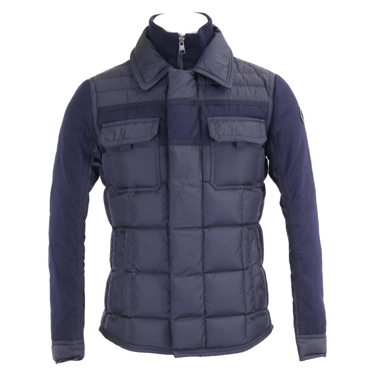 MONCLER BLAIS Nylon Down Jacket Navy Size 0