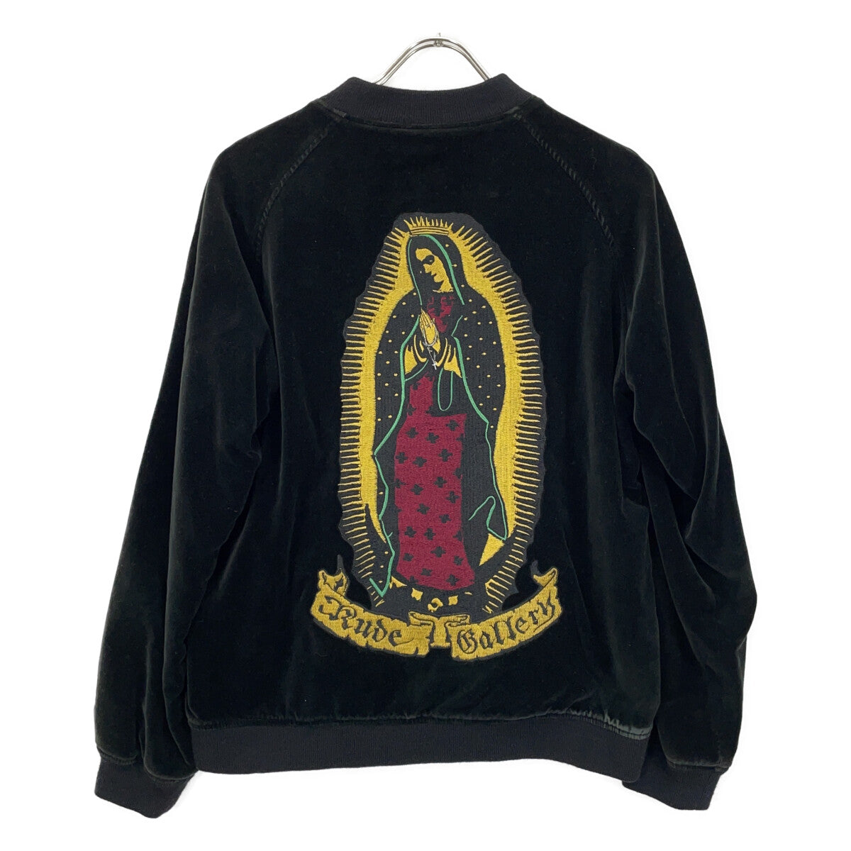 RUDE GALLERY Black Velour Maria Souvenir Jacket Size 2