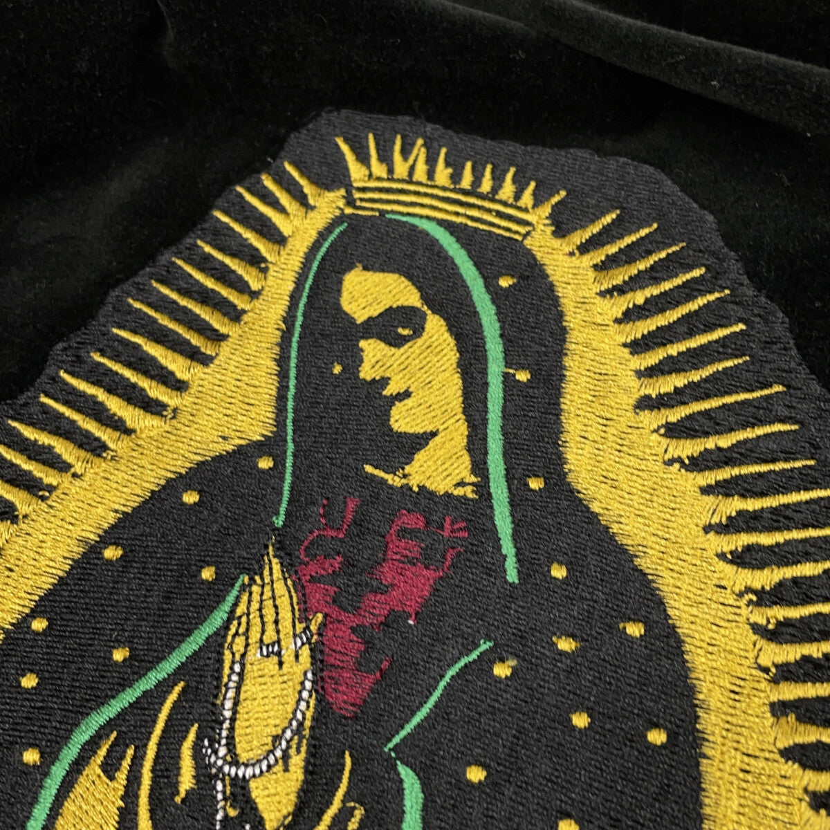 RUDE GALLERY Black Velour Maria Souvenir Jacket Size 2