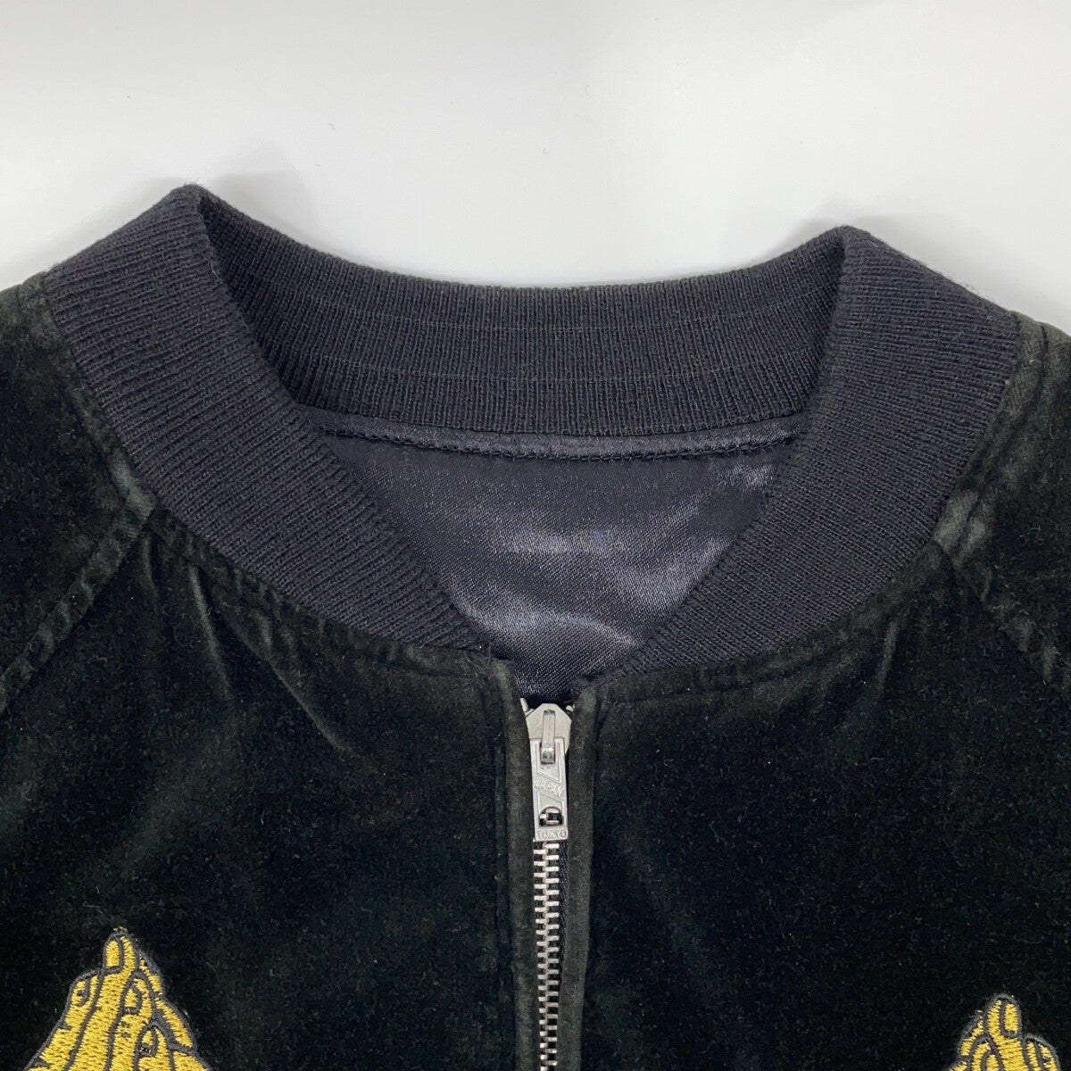 RUDE GALLERY Black Velour Maria Souvenir Jacket Size 2