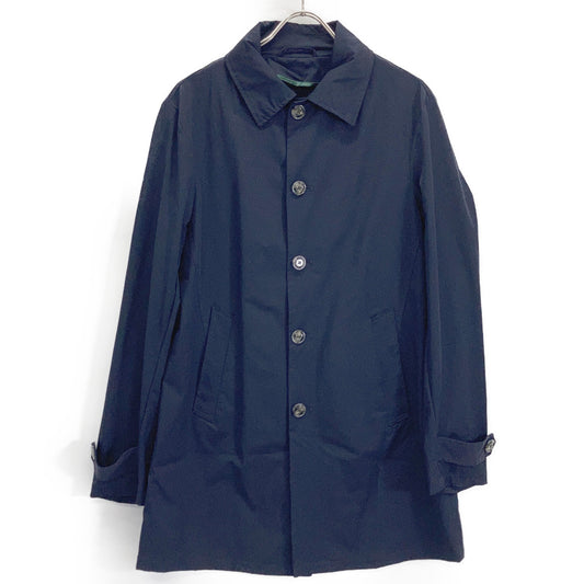 BARBA Navy SPOLVERINO Stretch Nylon Half Coat Size 48