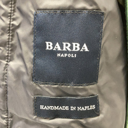 BARBA Navy SPOLVERINO Stretch Nylon Half Coat Size 48