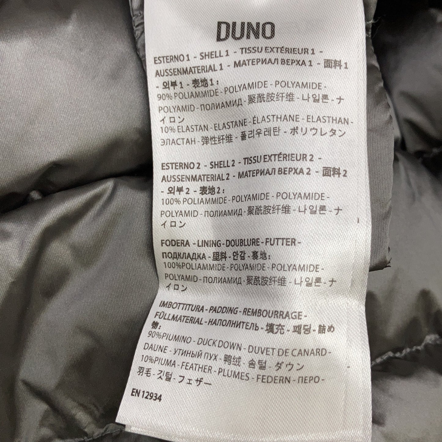 DUNO Navy PALLADIUM Down Coat Size 46