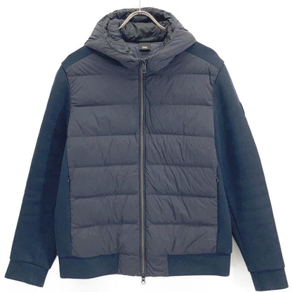 DUNO Navy GIANT Paneled Hooded Down Jacket Size 46