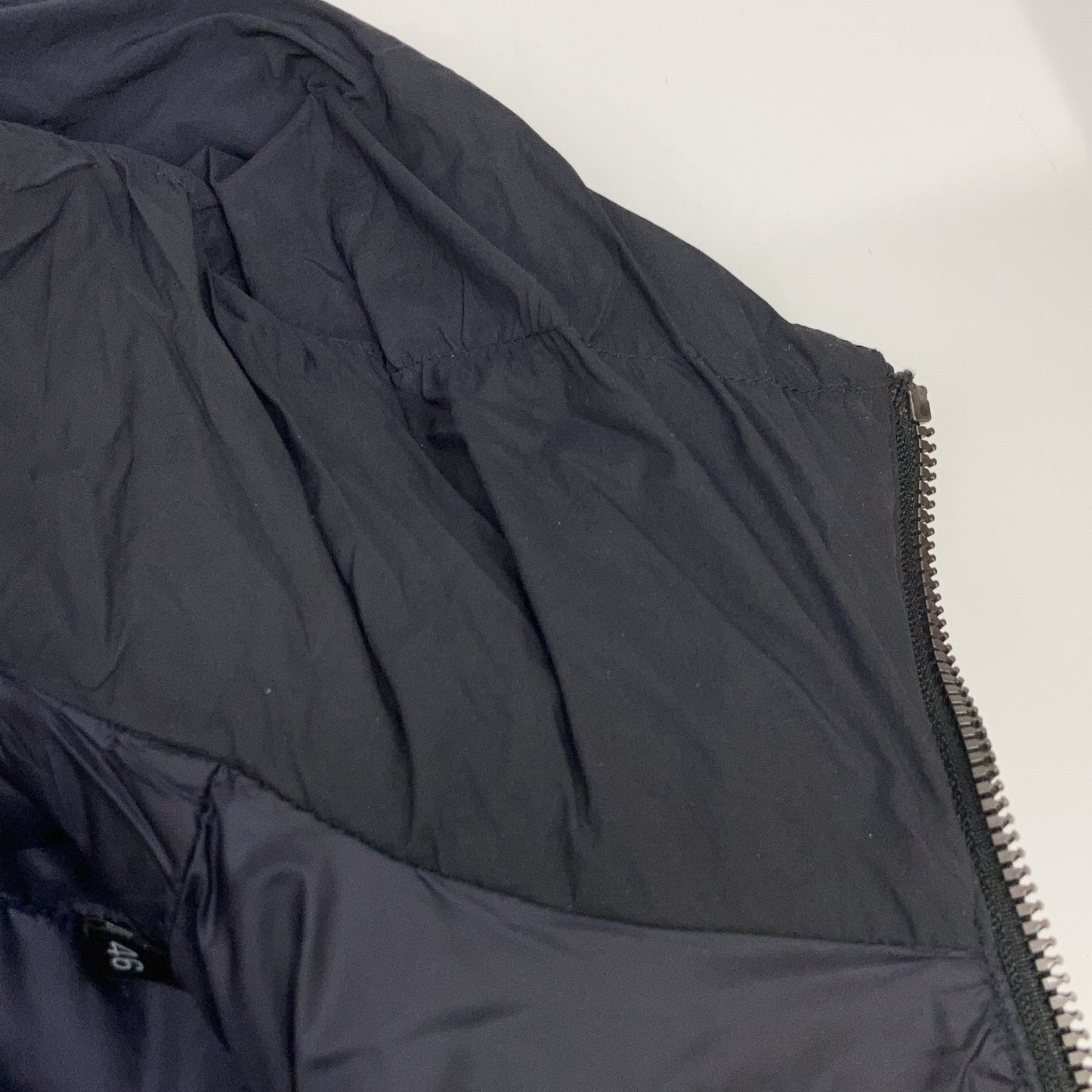 DUNO Navy GIANT Paneled Hooded Down Jacket Size 46