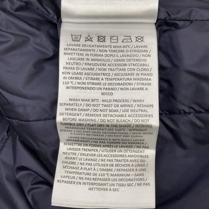 DUNO Navy GIANT Paneled Hooded Down Jacket Size 46