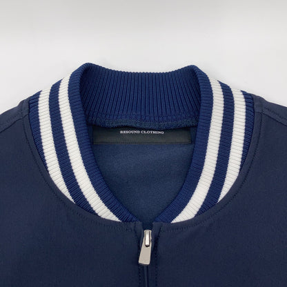 RESOUND CLOTHING Navy BB Logo Varsity Jacket Size 2