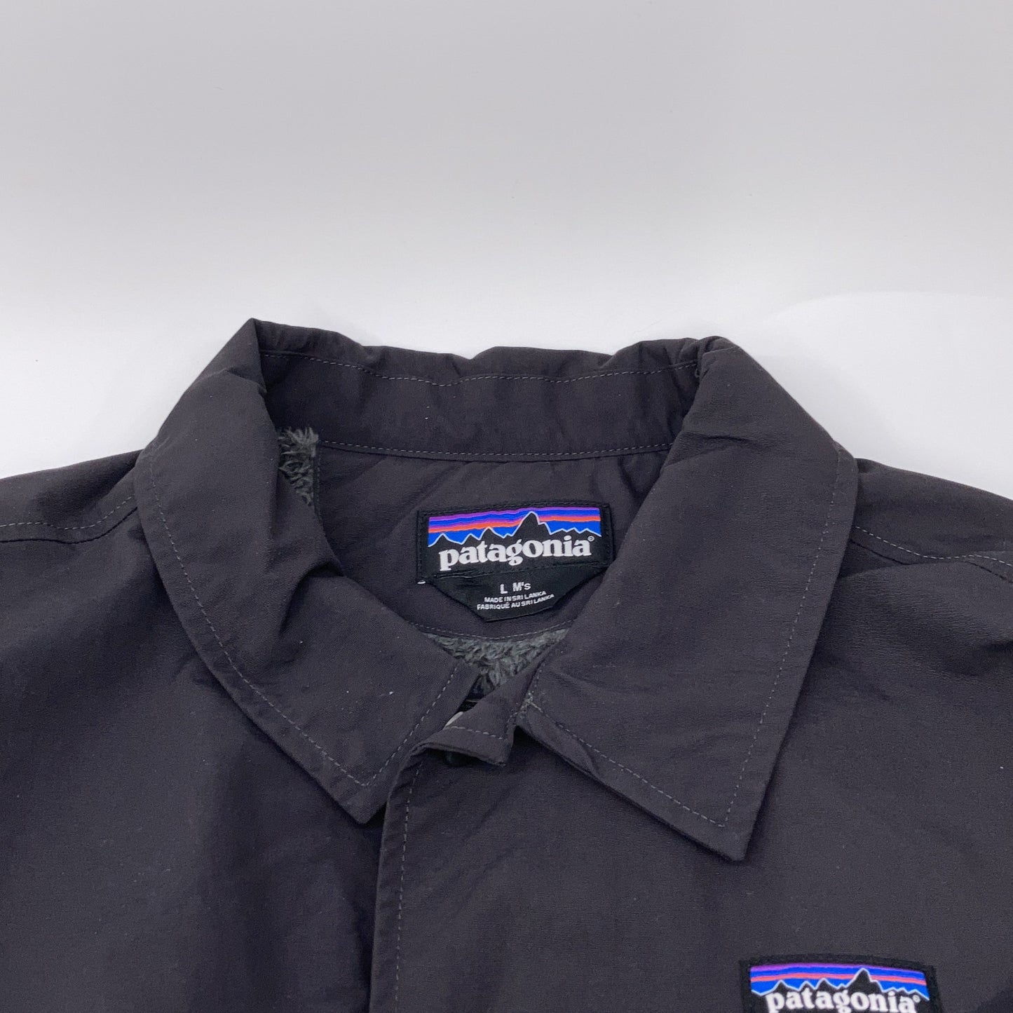 Patagonia Gray Lined Isthmus Coaches Jacket Size L