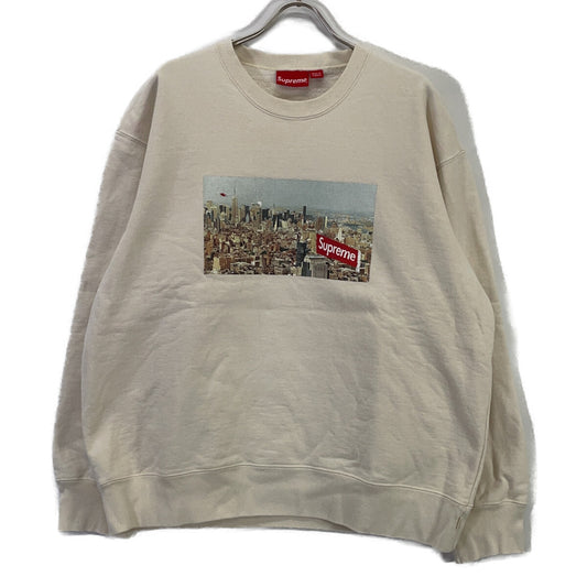 Supreme 20AW Ivory Aerial Crewneck Sweatshirt Size L