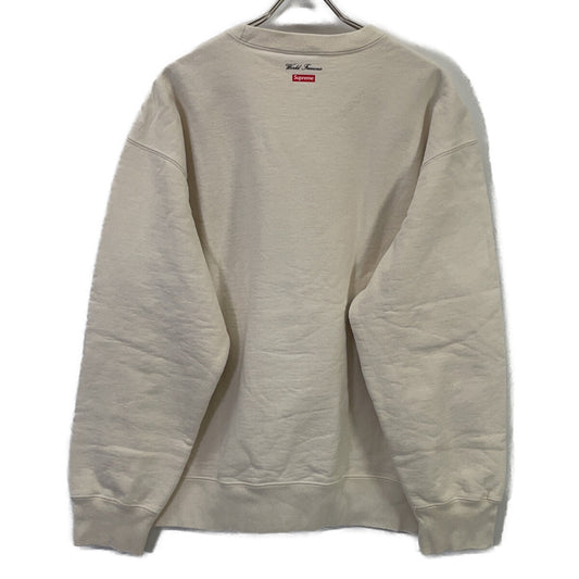 Supreme 20AW Ivory Aerial Crewneck Sweatshirt Size L