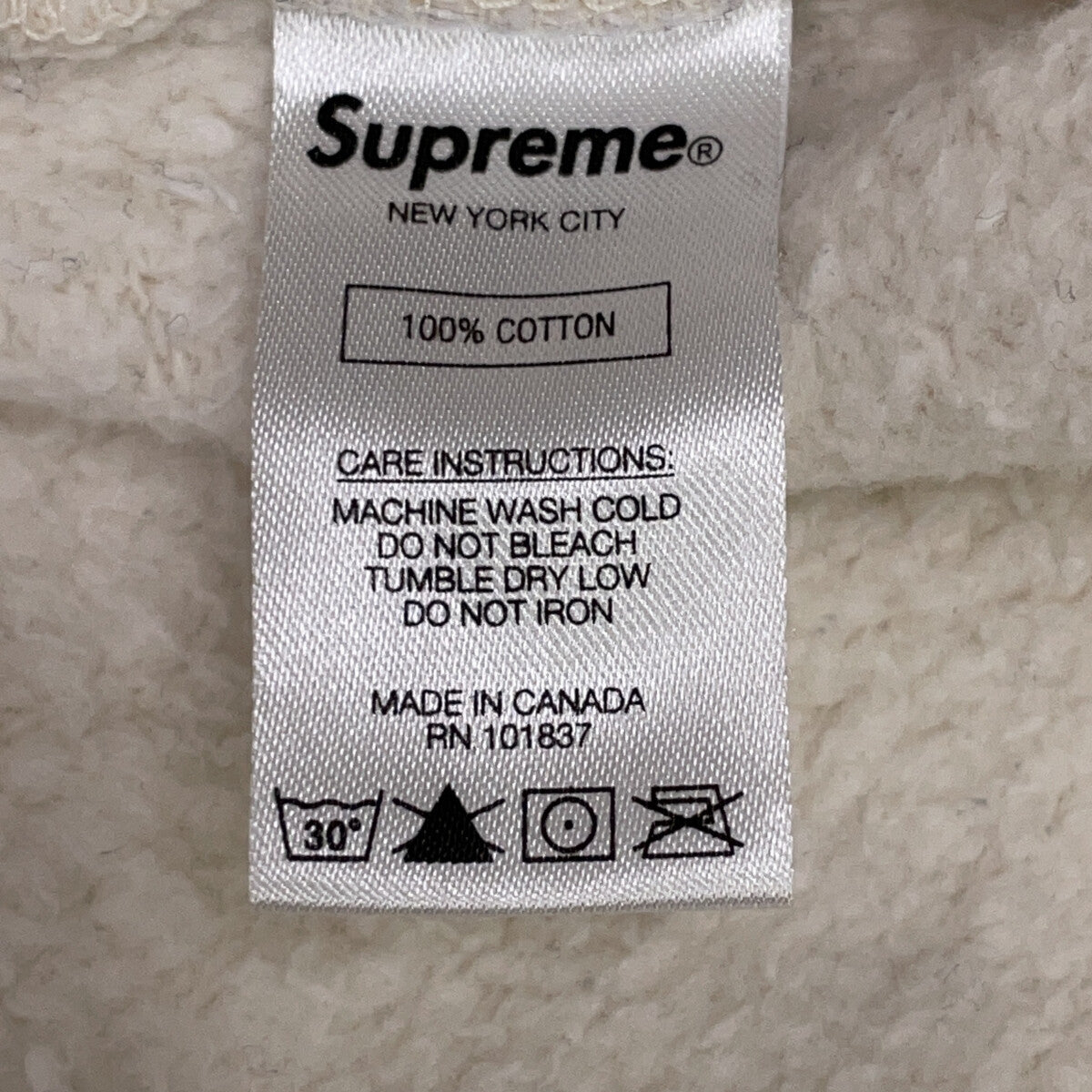 Supreme 20AW Ivory Aerial Crewneck Sweatshirt Size L