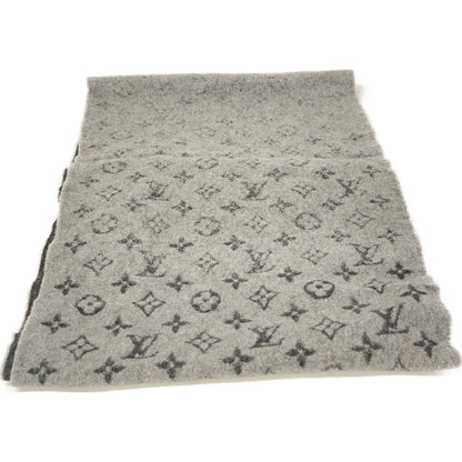 LOUIS VUITTON M75900 Monogram Gradient Cashmere Scarf Gray