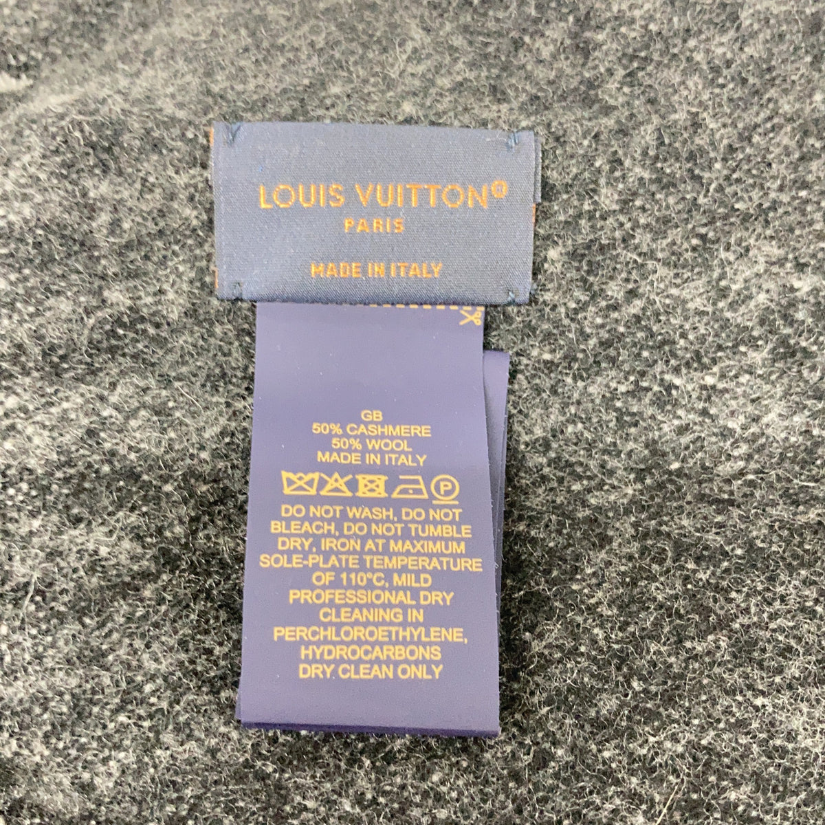LOUIS VUITTON M75900 Monogram Gradient Cashmere Scarf Gray